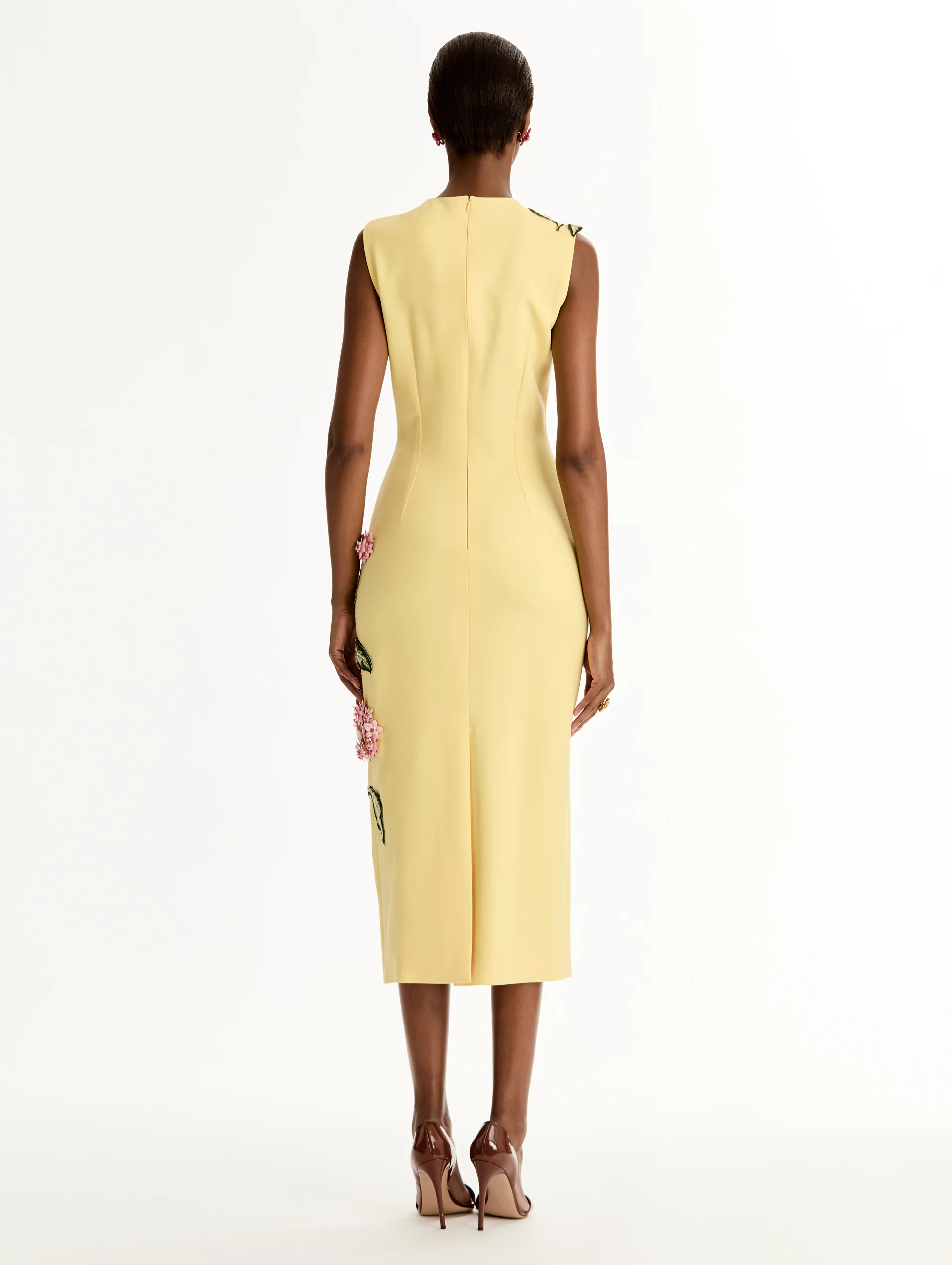 Porcelain Flower Embroidered Dress - Image 5