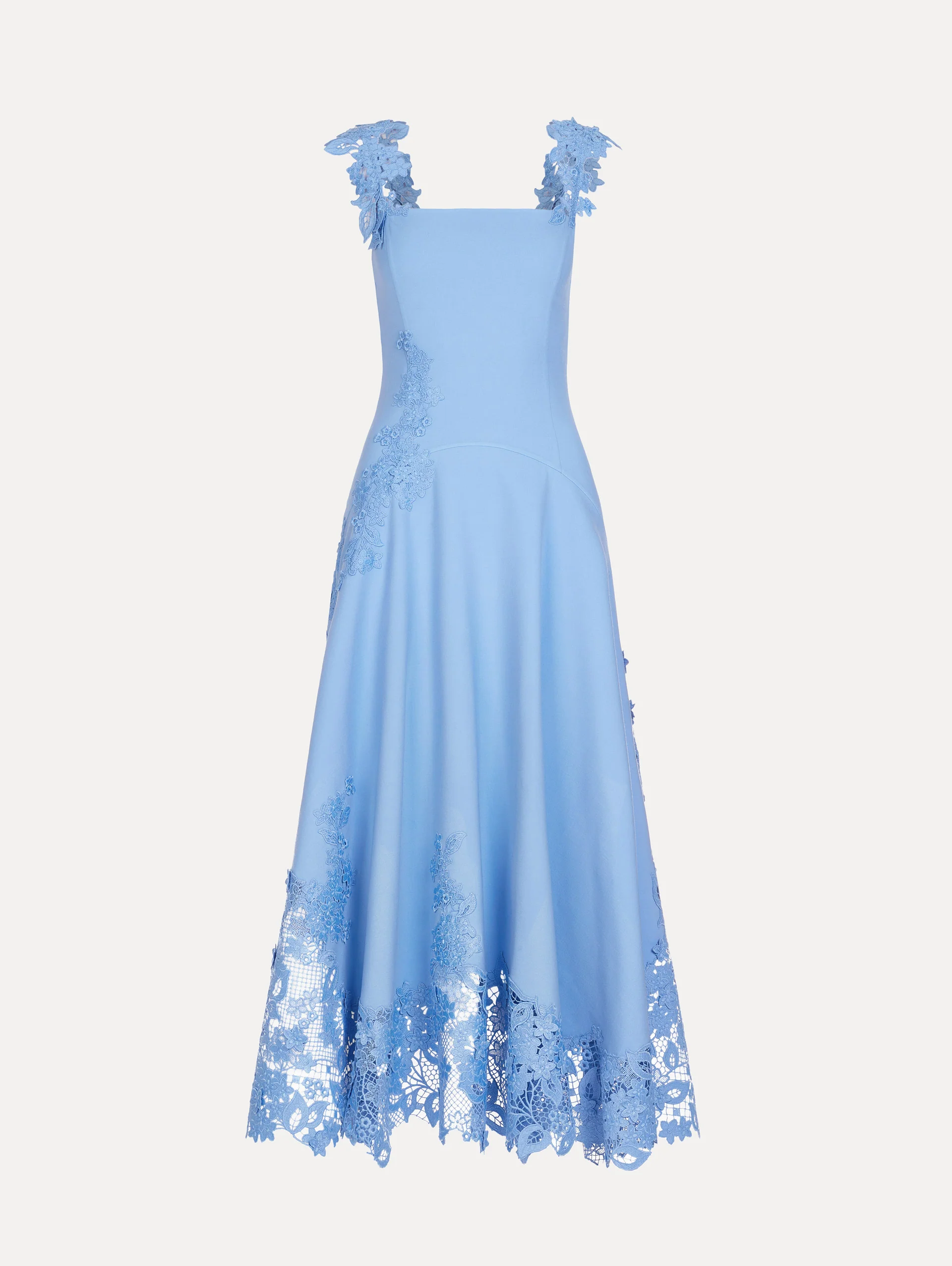 Porcelain Flower Guipure Dress