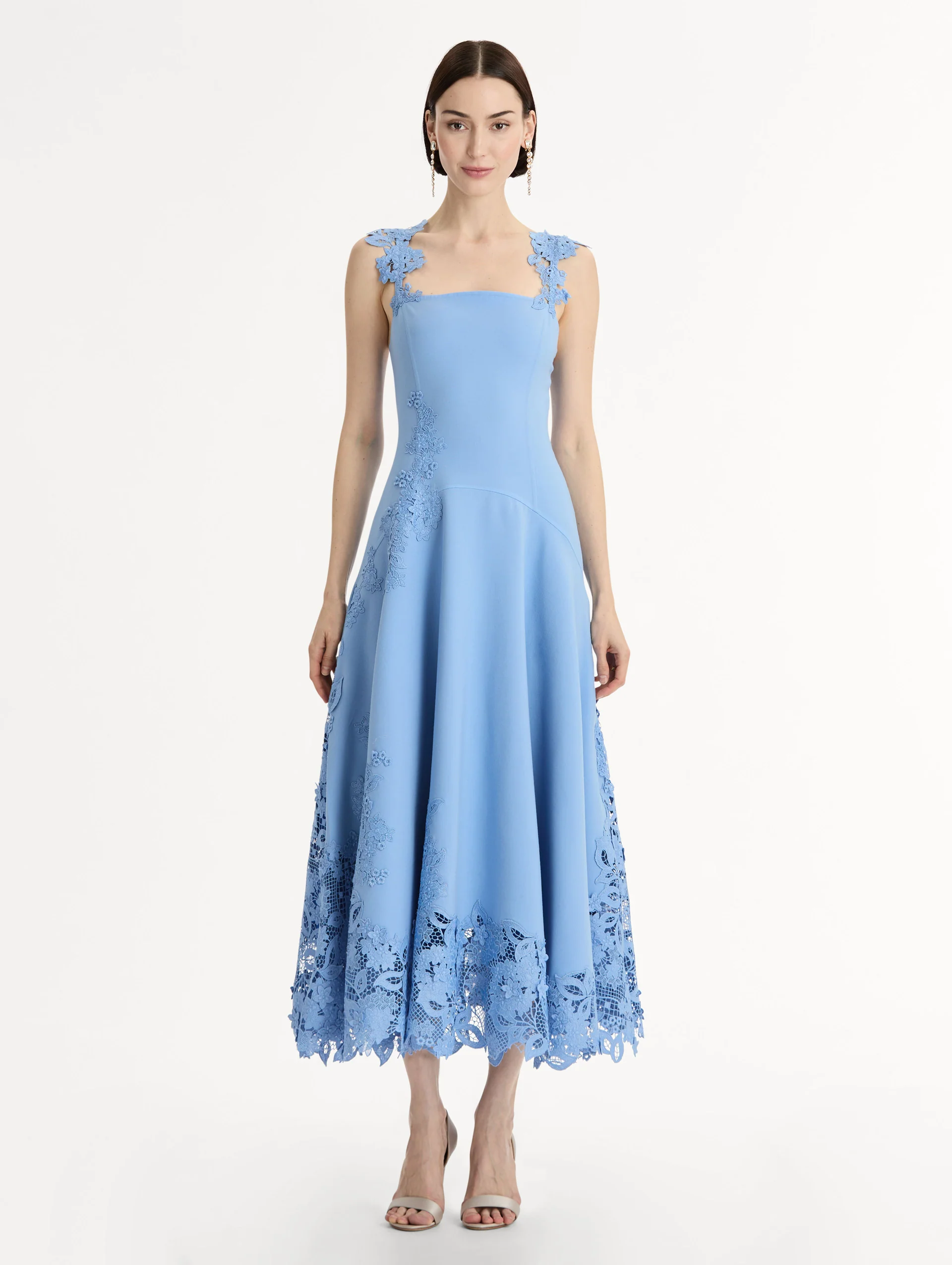 Porcelain Flower Guipure Dress - Image 2