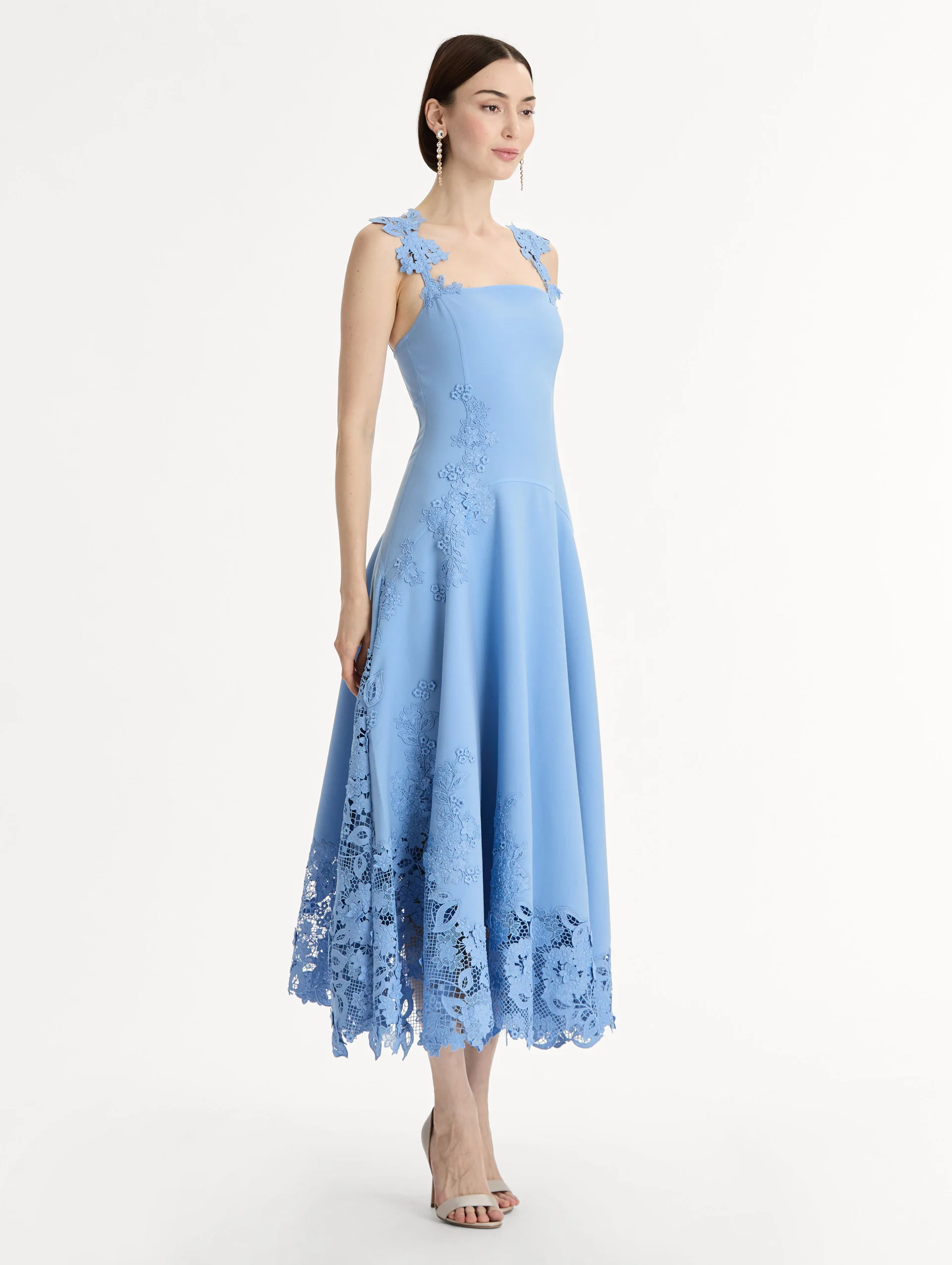 Porcelain Flower Guipure Dress - Image 4
