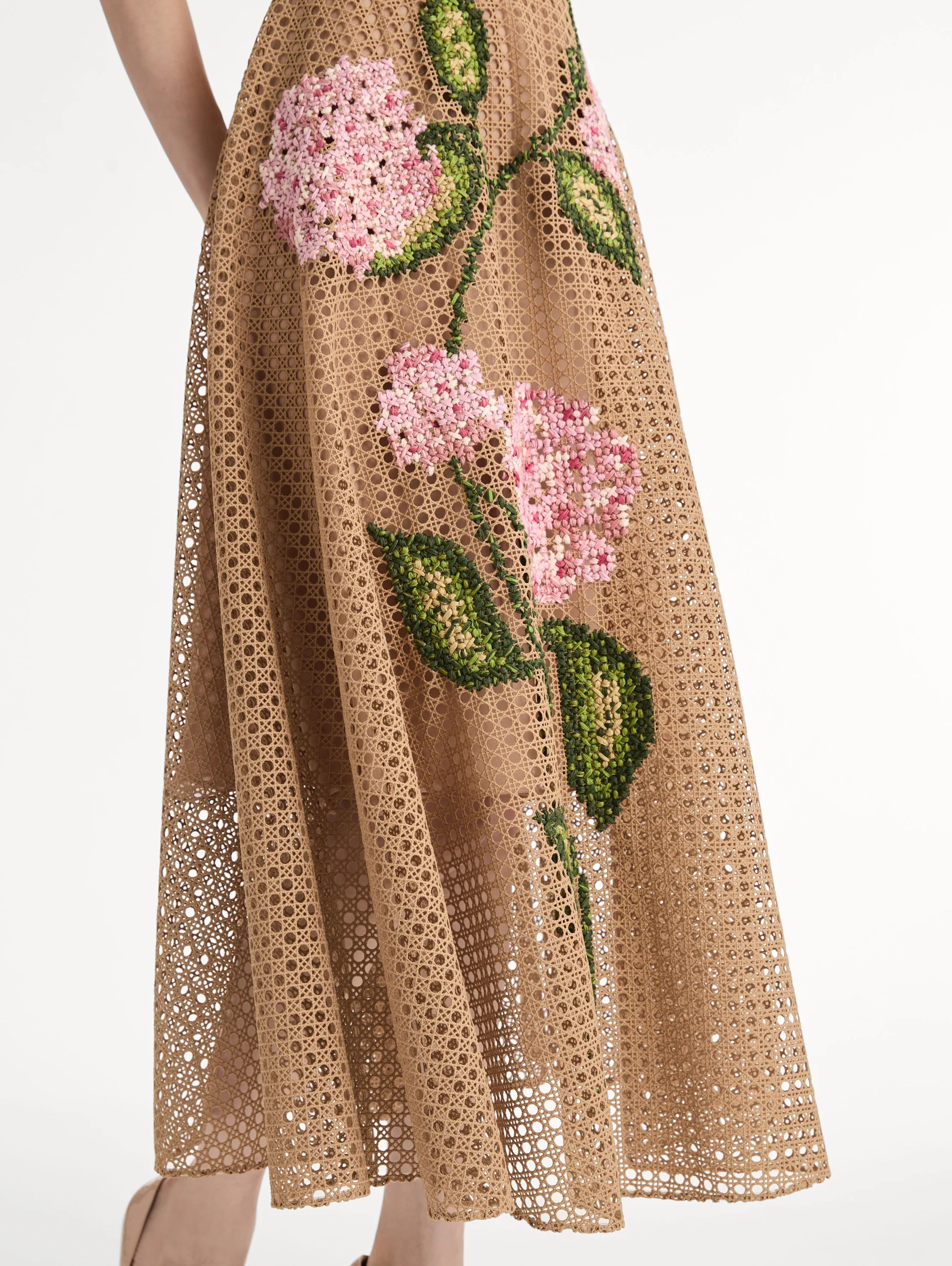 Porcelain Flower Lattice Dress - Image 5
