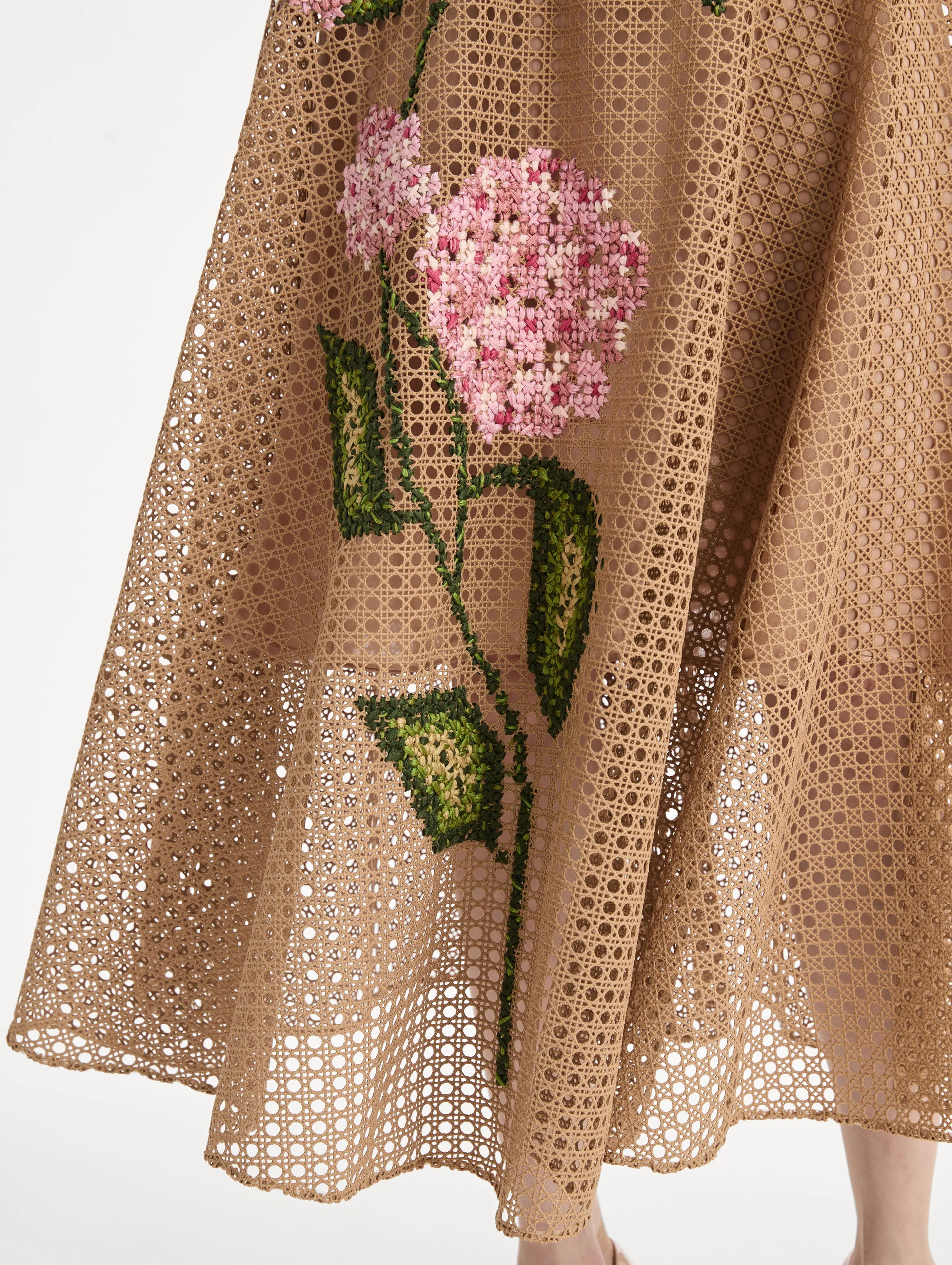 Porcelain Flower Lattice Dress - Image 6
