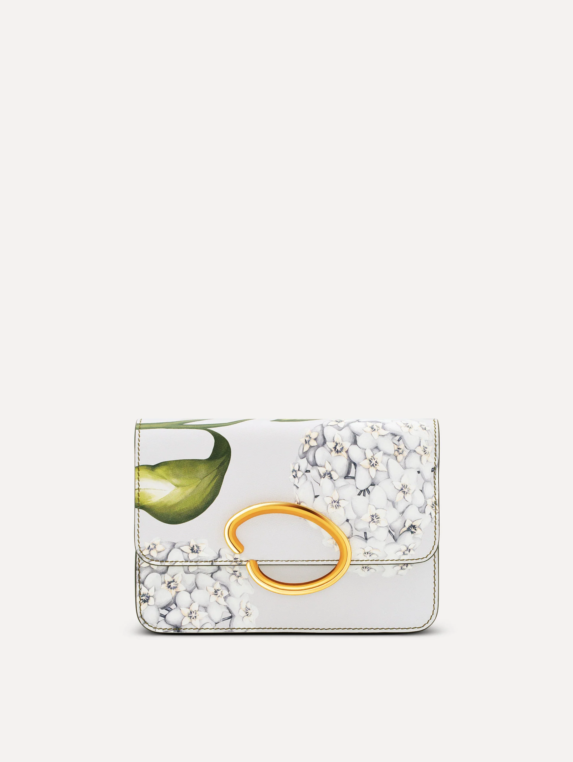 Porcelain Flower-Printed O Pochette - Image 5