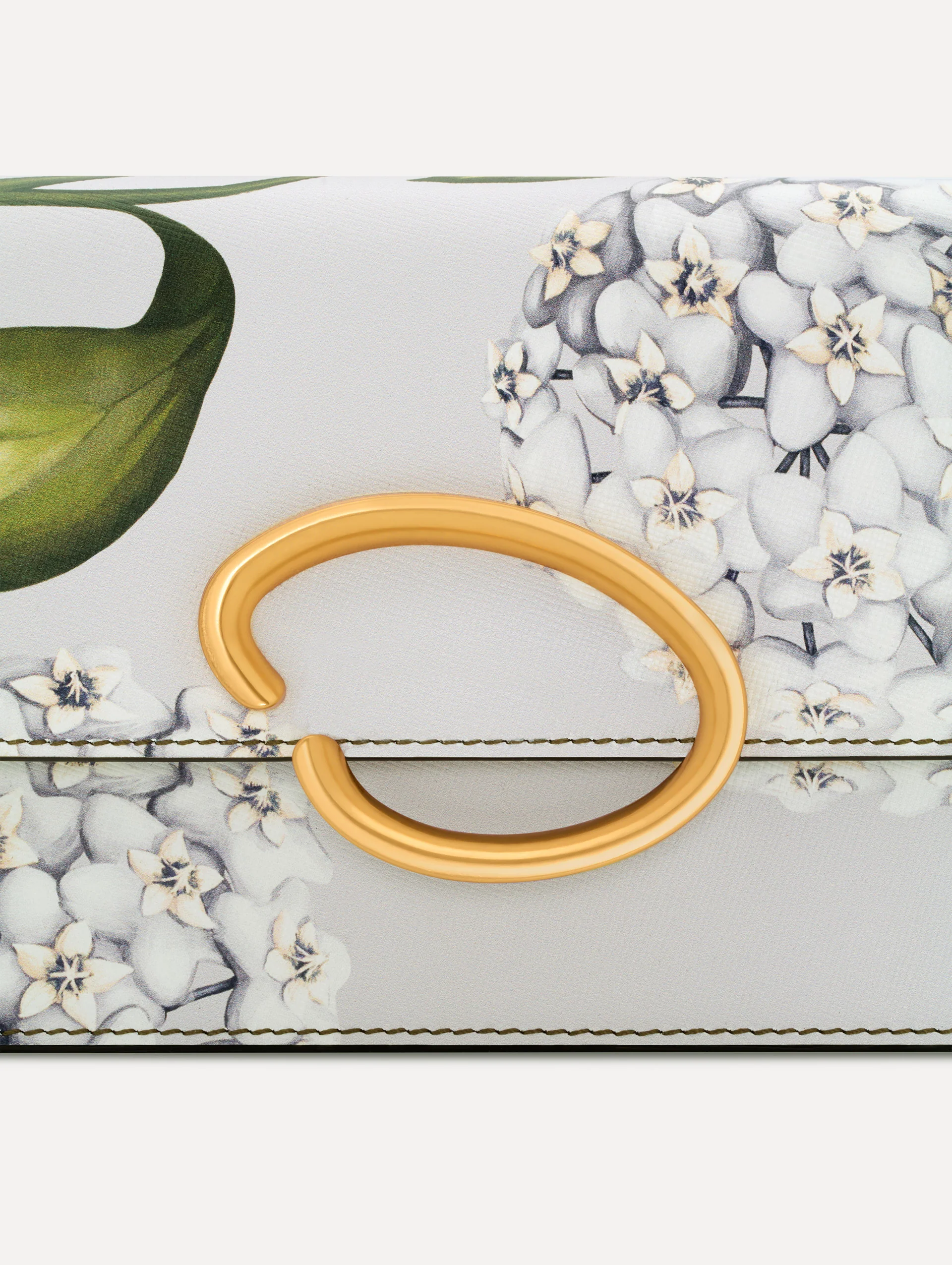 Porcelain Flower-Printed O Pochette - Image 6