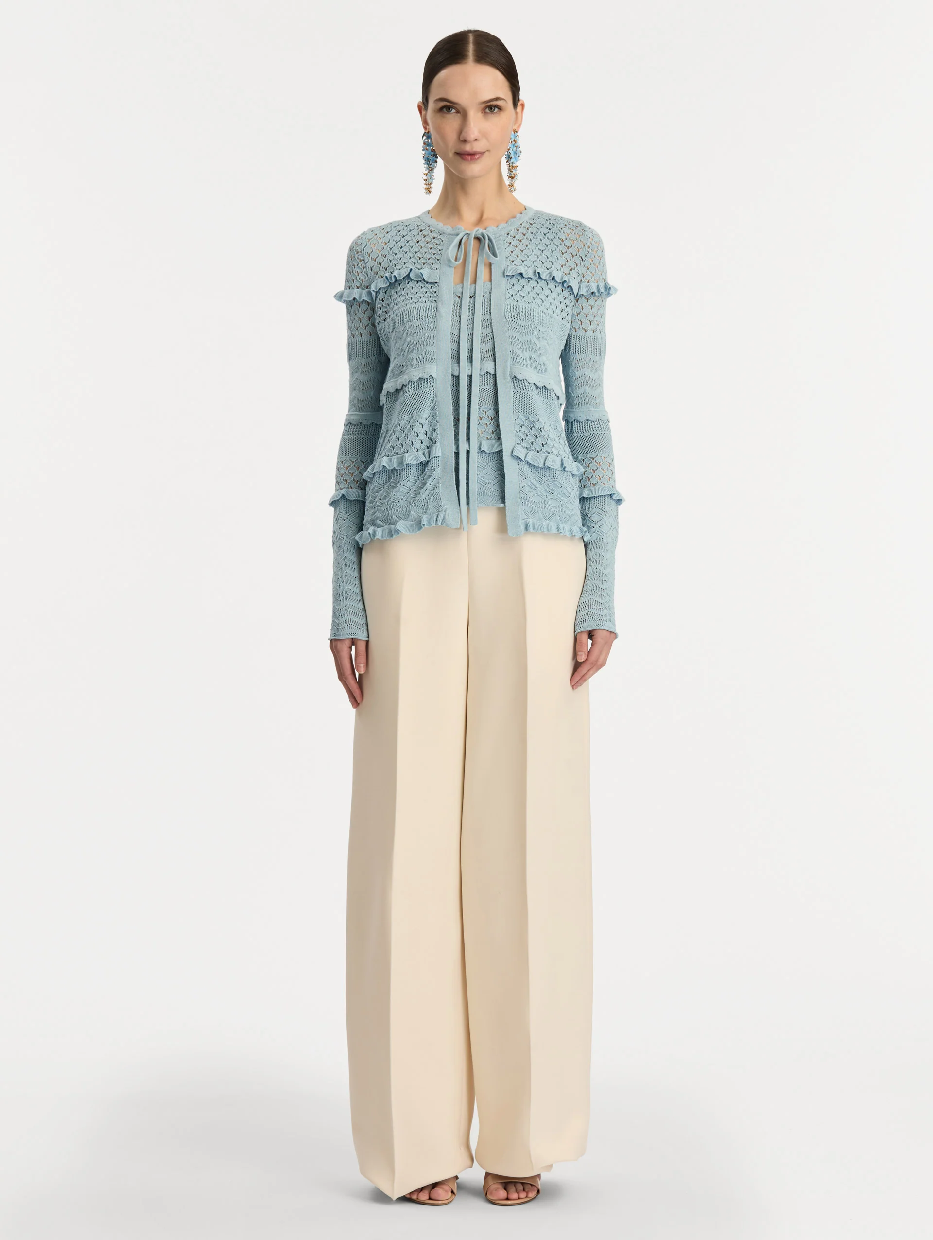 Scallop Trim Cardigan - Image 3