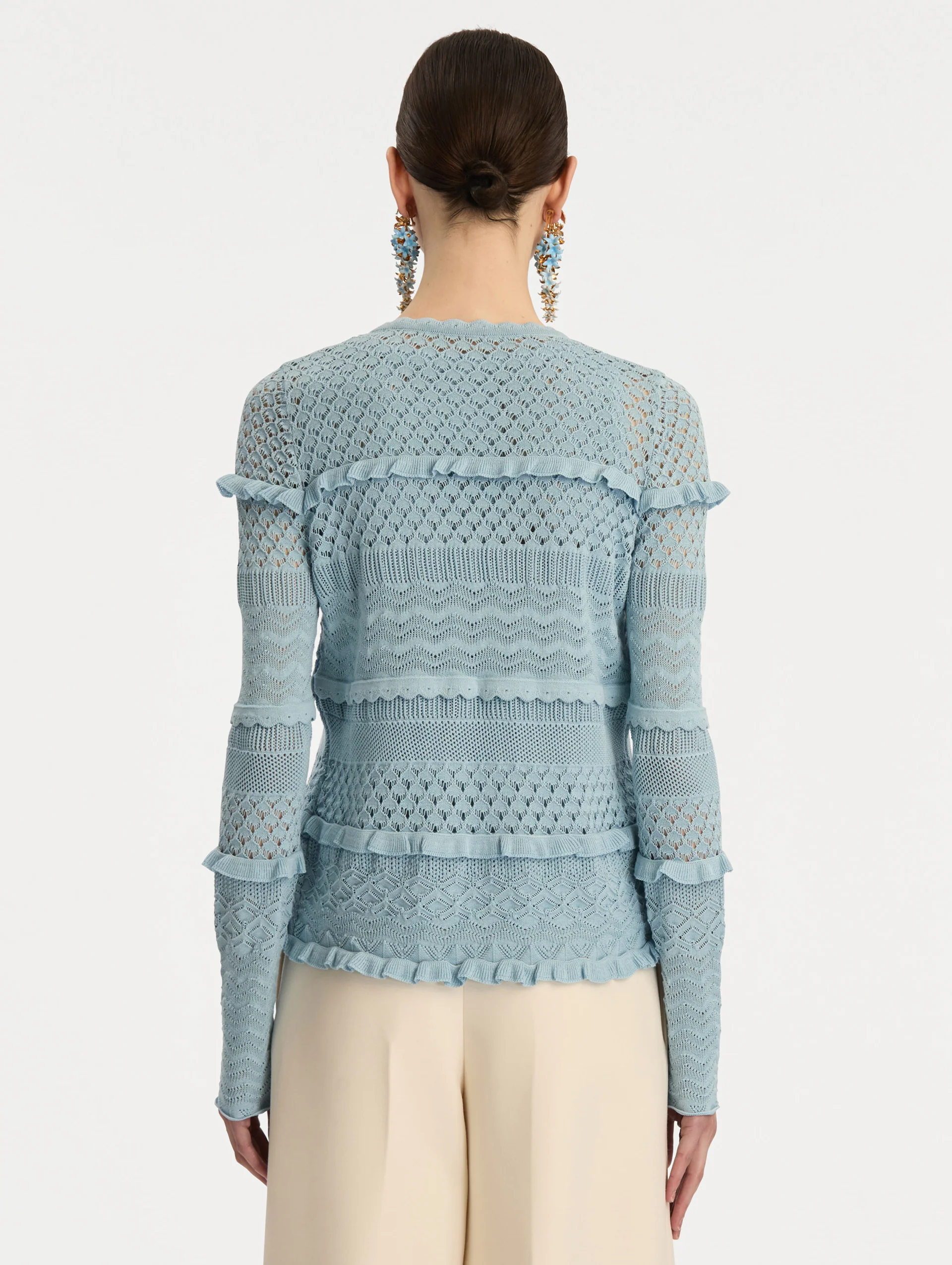Scallop Trim Cardigan - Image 4