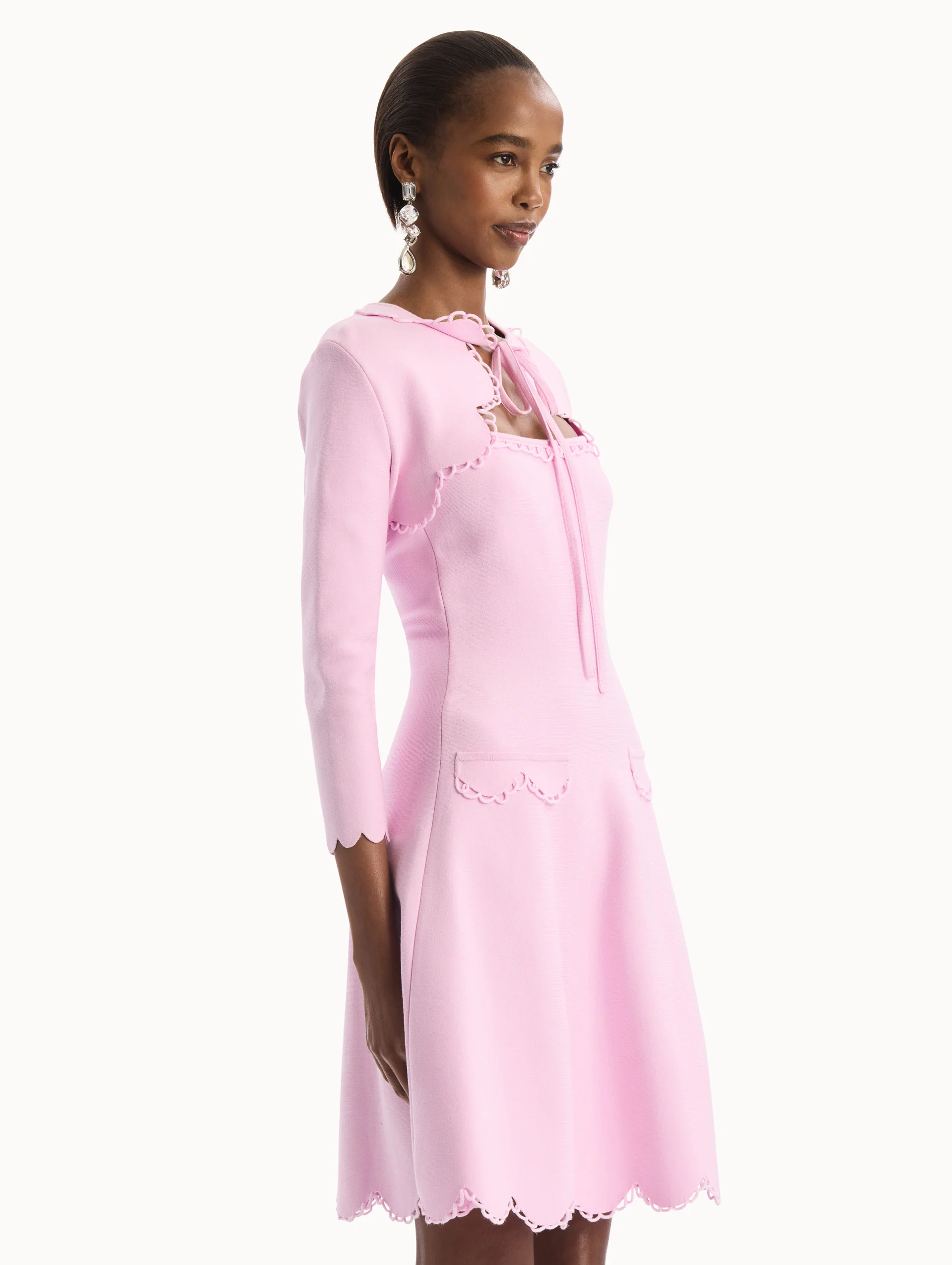 Scallop Trim Knit Bolero - Image 5