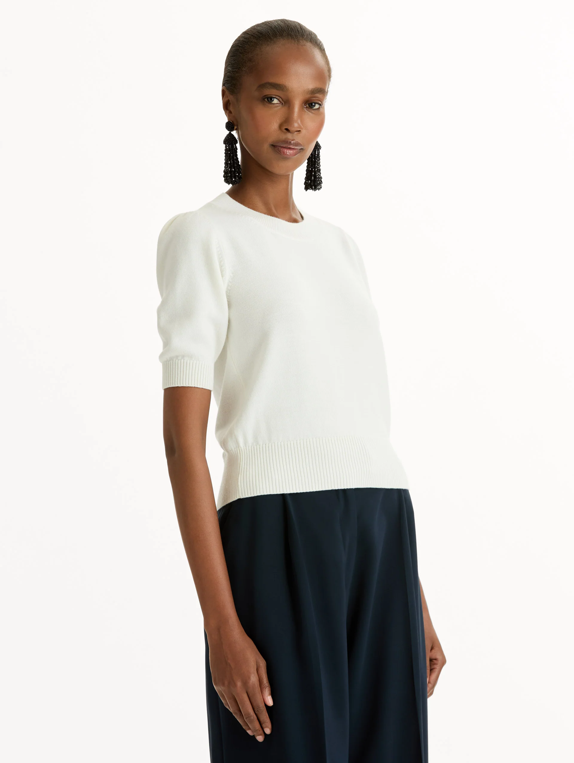 Short Sleeve Wool Pullover - Image 5