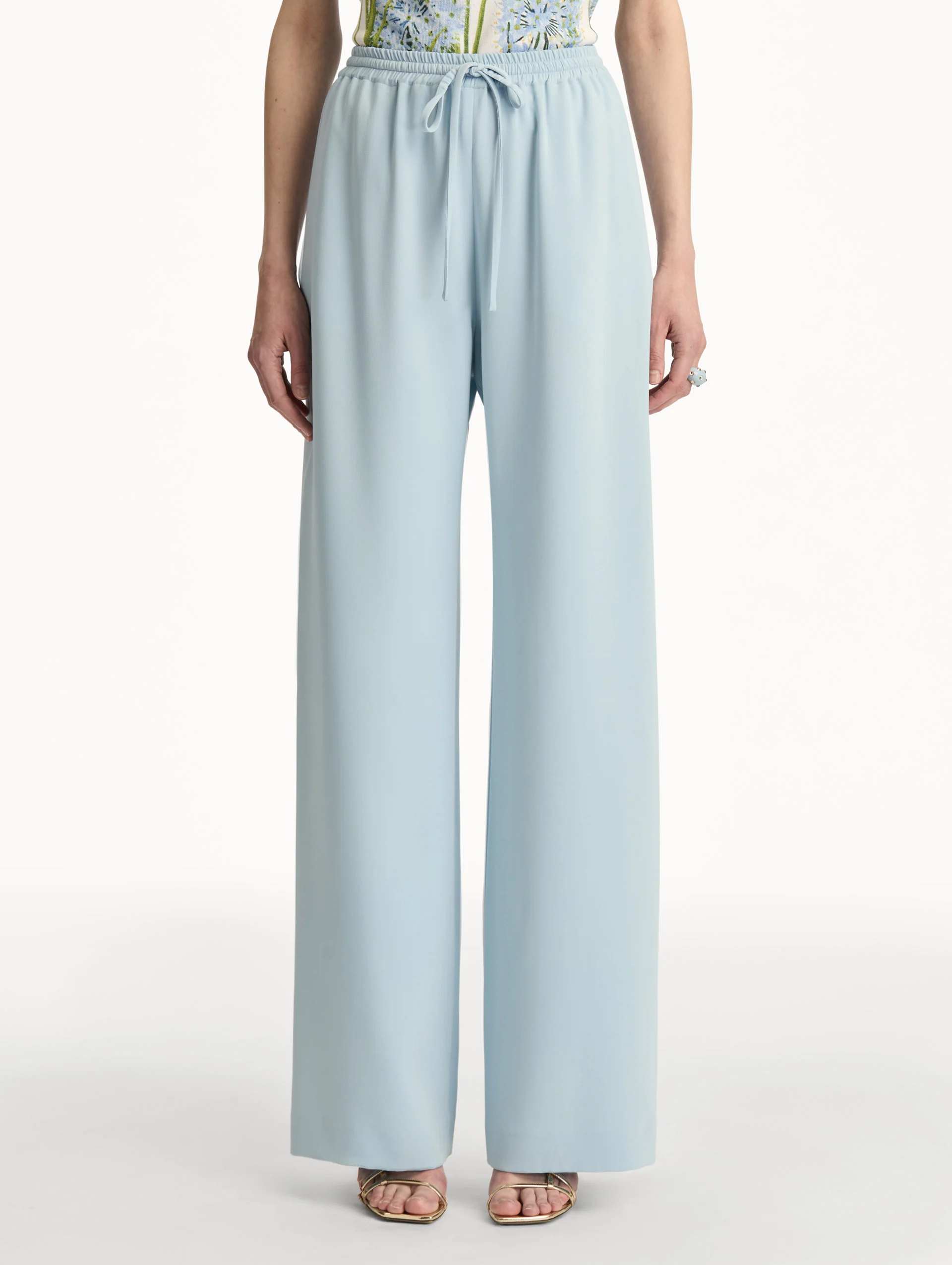Silk Georgette Drawstring Pant - Image 4