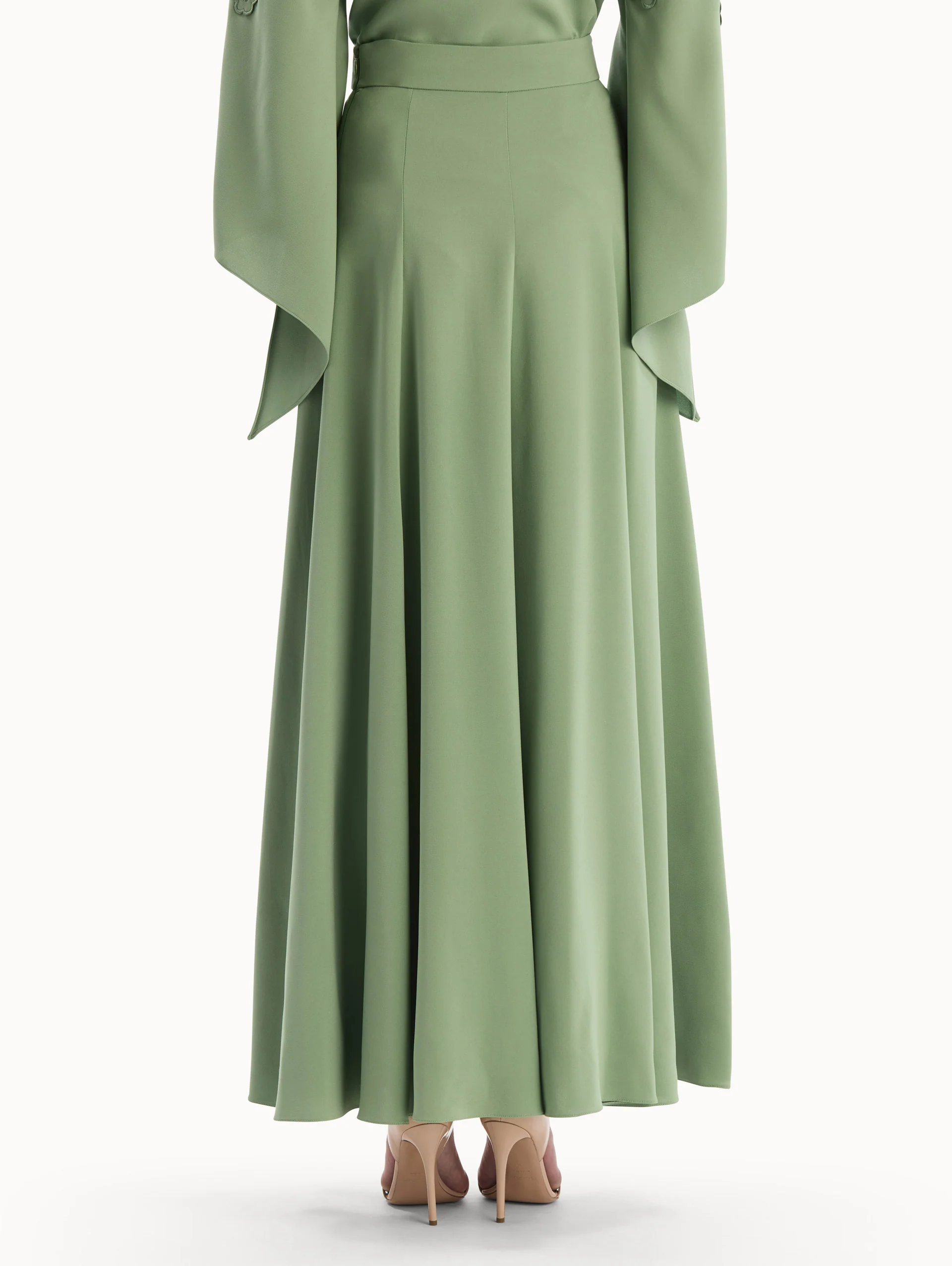Silk Georgette Midi Skirt - Image 3
