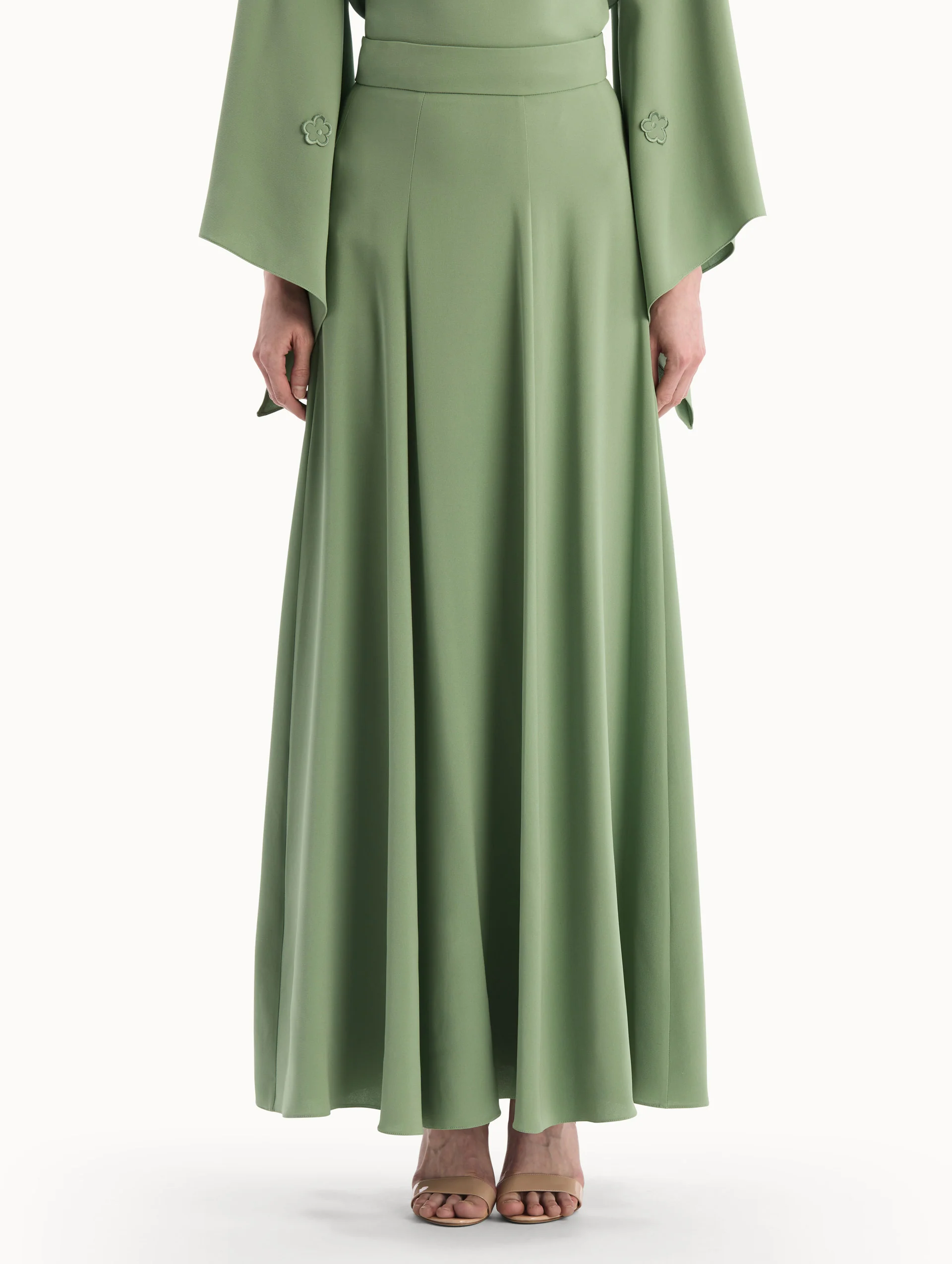Silk Georgette Midi Skirt - Image 4