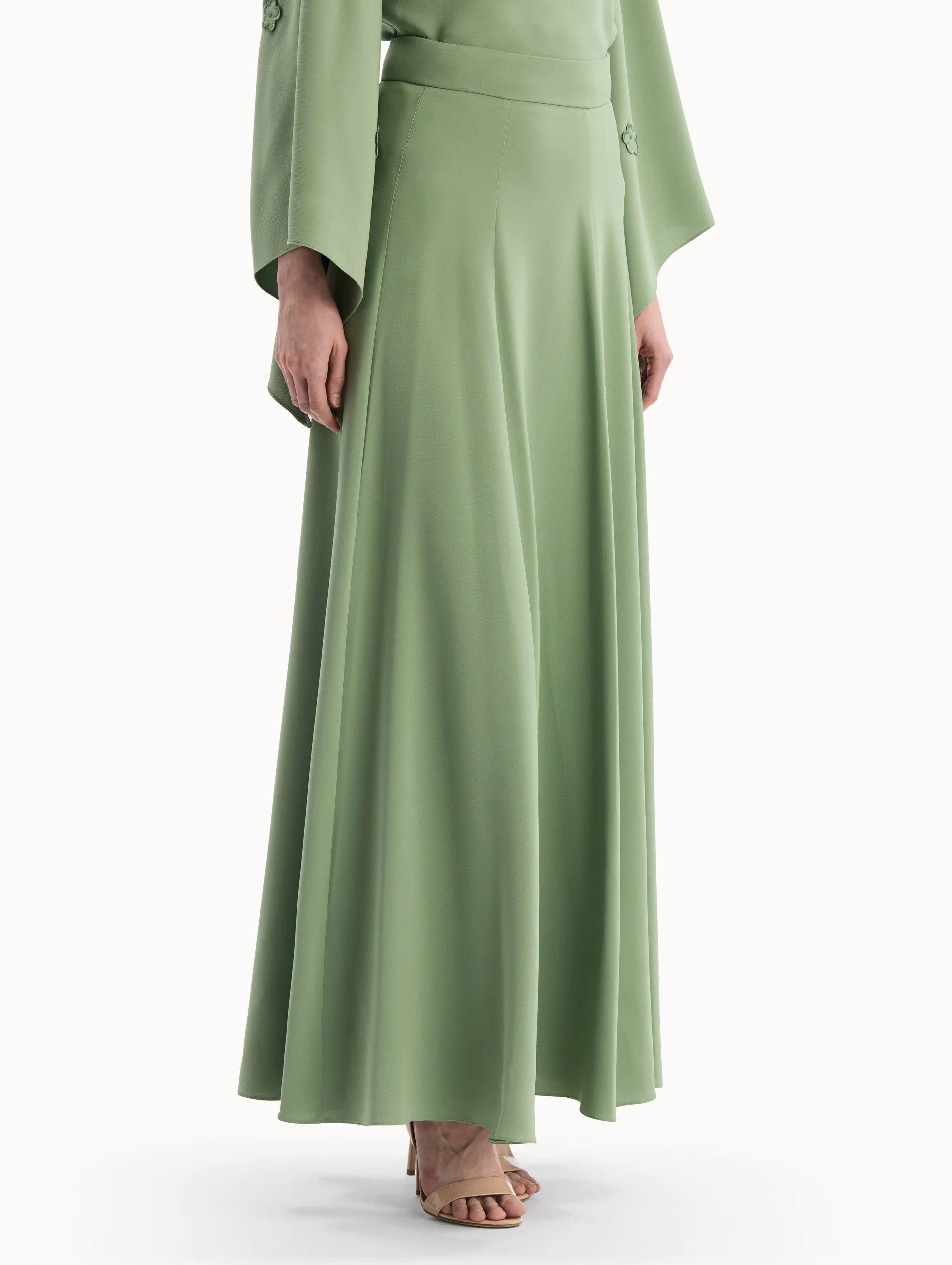Silk Georgette Midi Skirt - Image 5