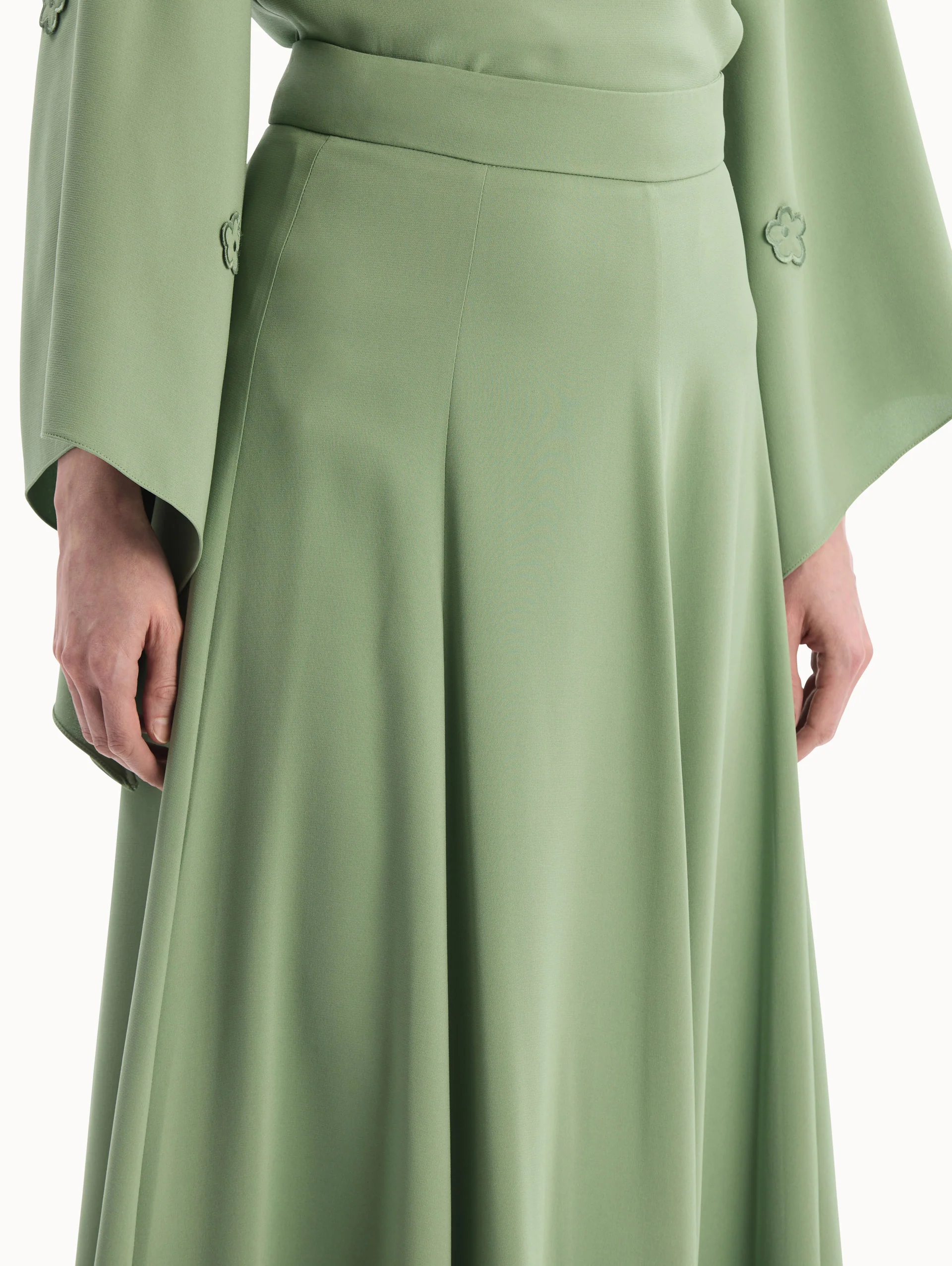 Silk Georgette Midi Skirt - Image 6