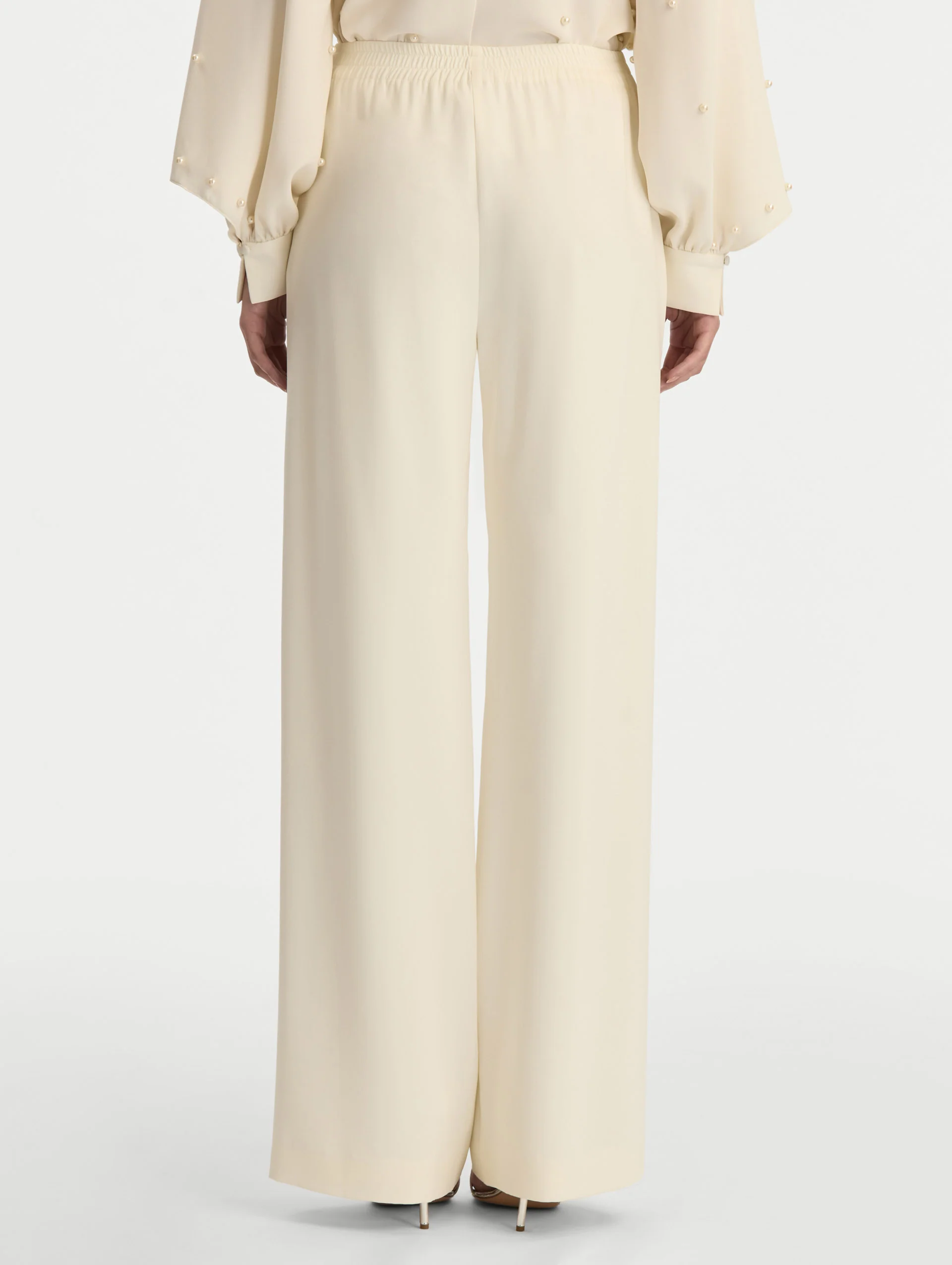 Silk Georgette Wide Leg Pant - Image 4