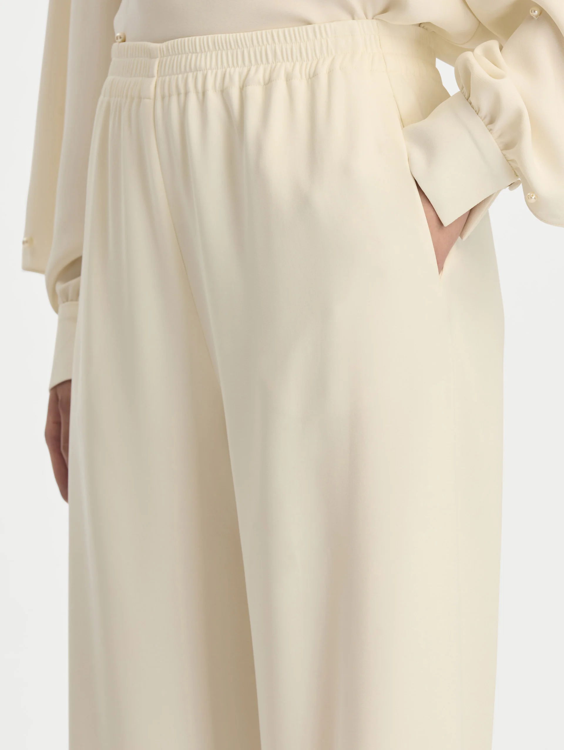Silk Georgette Wide Leg Pant - Image 6