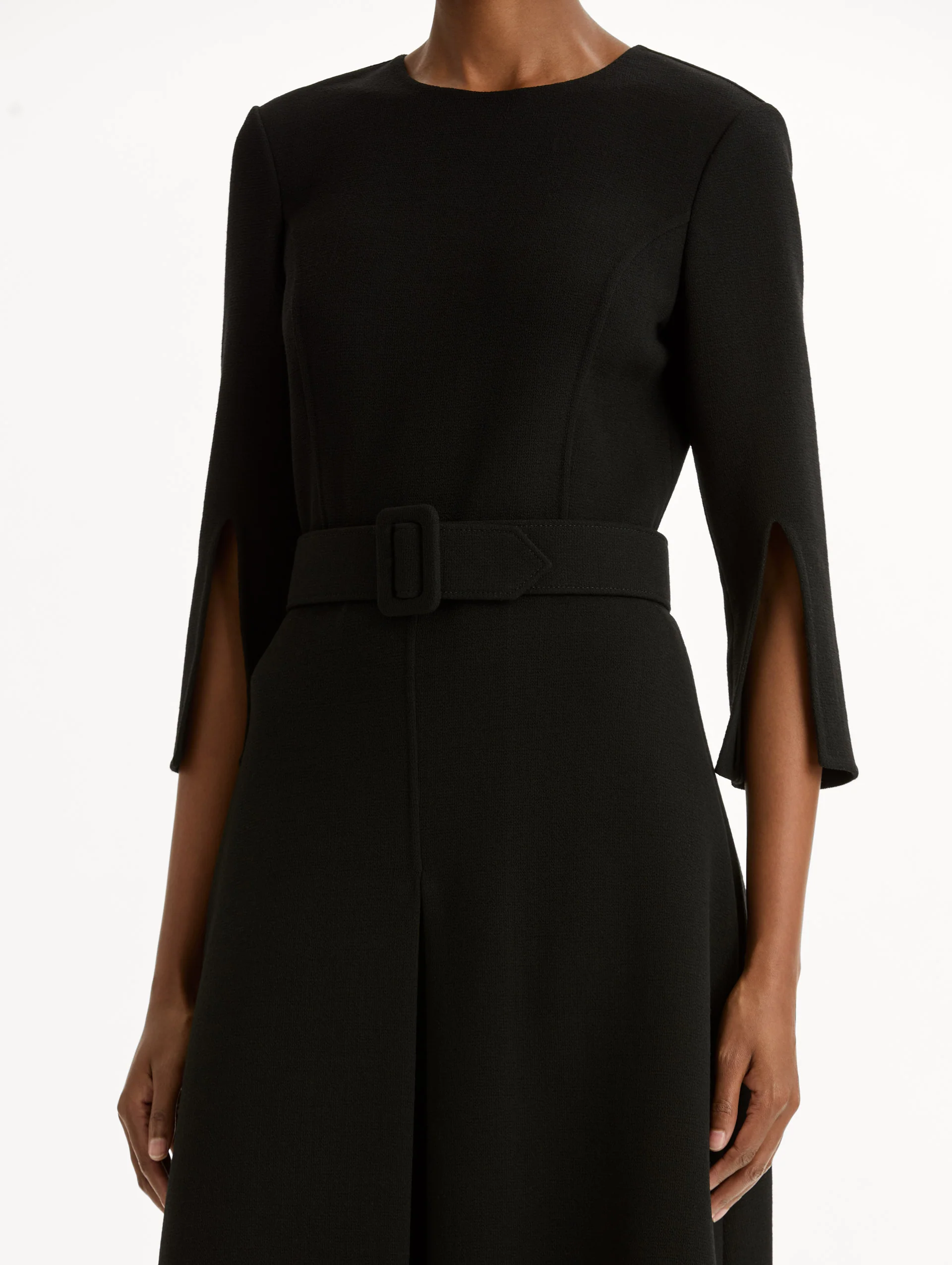 Split-Sleeve Wool-Blend Dress - Image 5