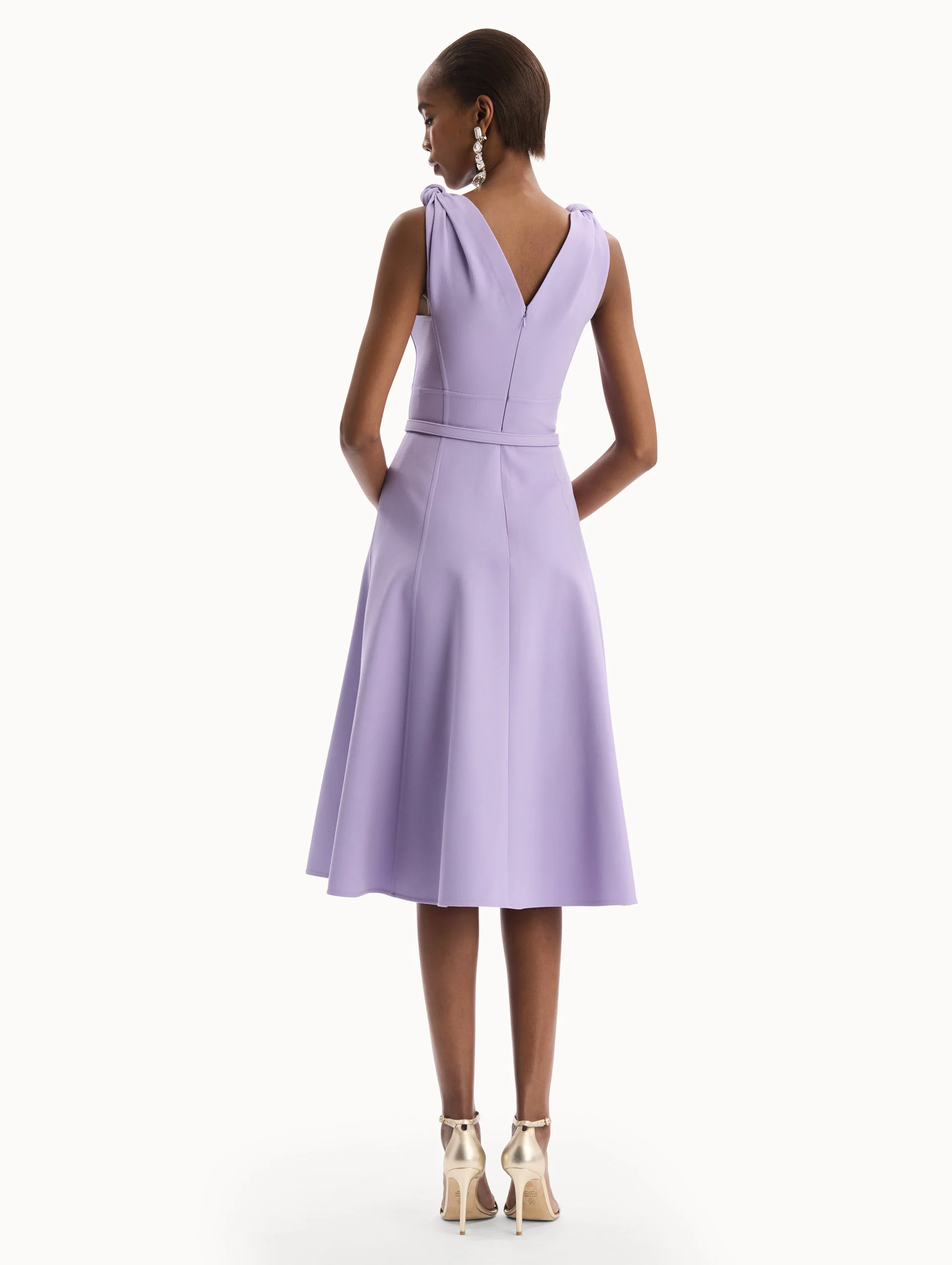 Twist-Detailed Wool Dress - Image 3