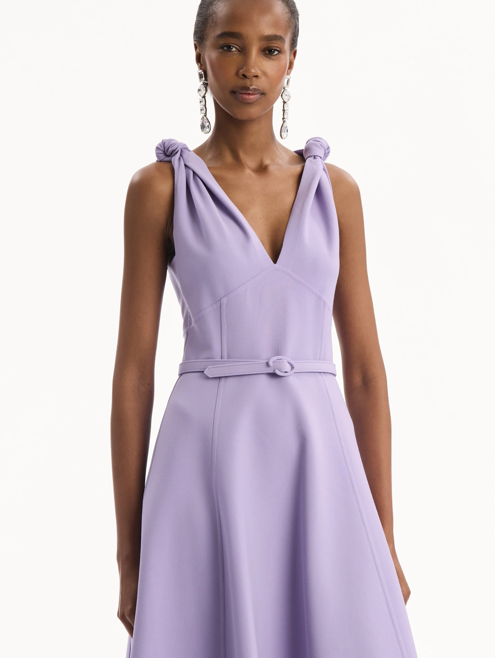 Twist-Detailed Wool Dress - Image 5