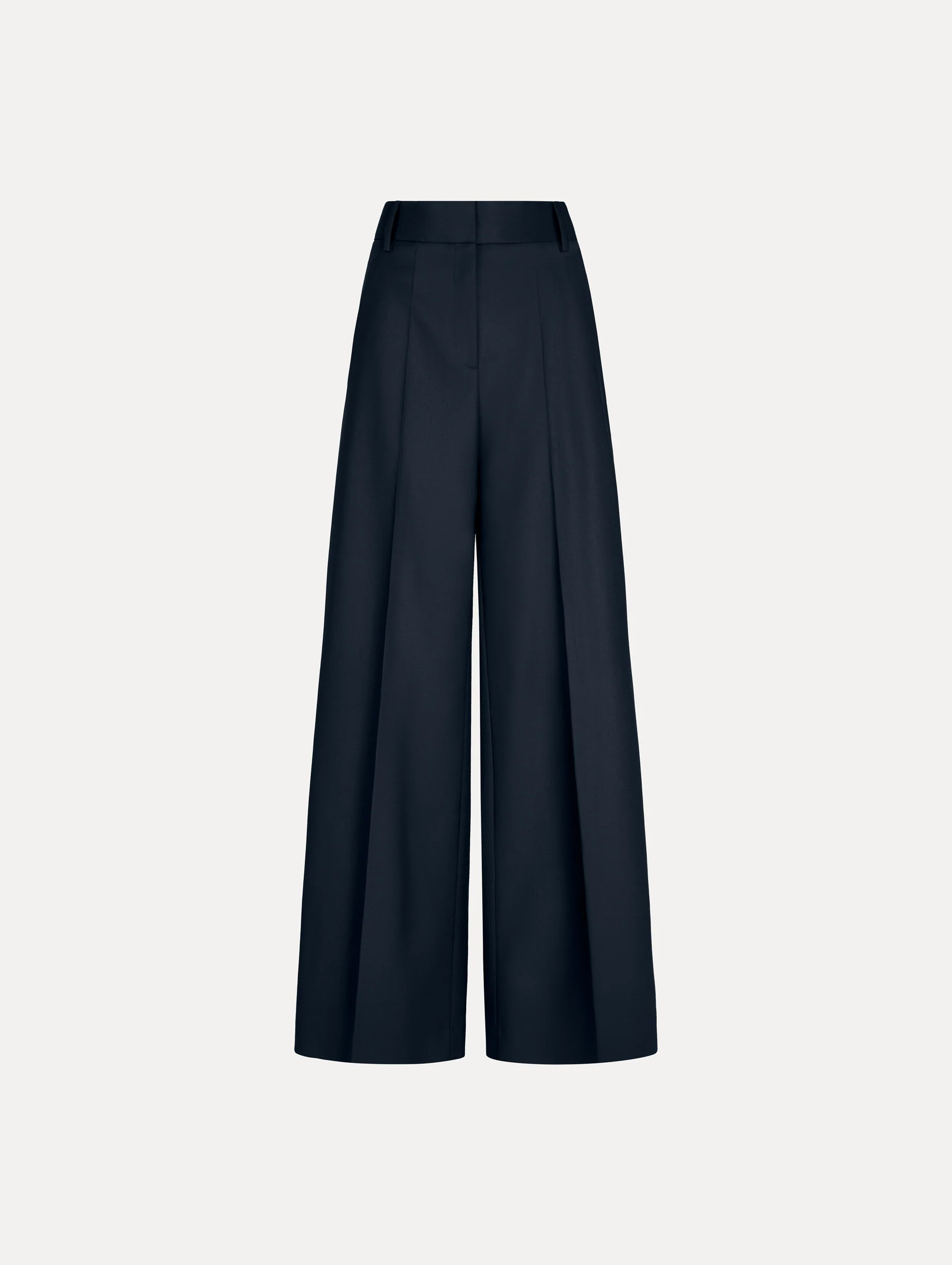 Wide-Leg Wool-Blend Pant