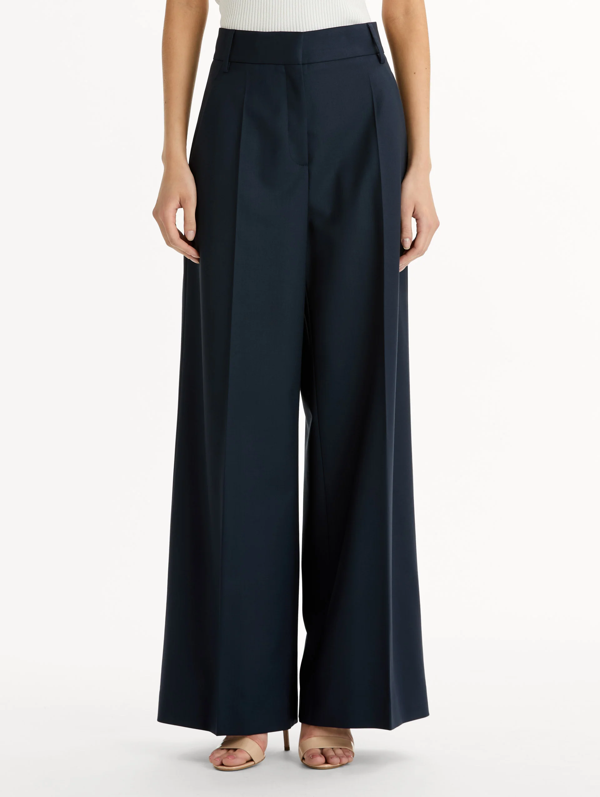 Wide-Leg Wool-Blend Pant - Image 4