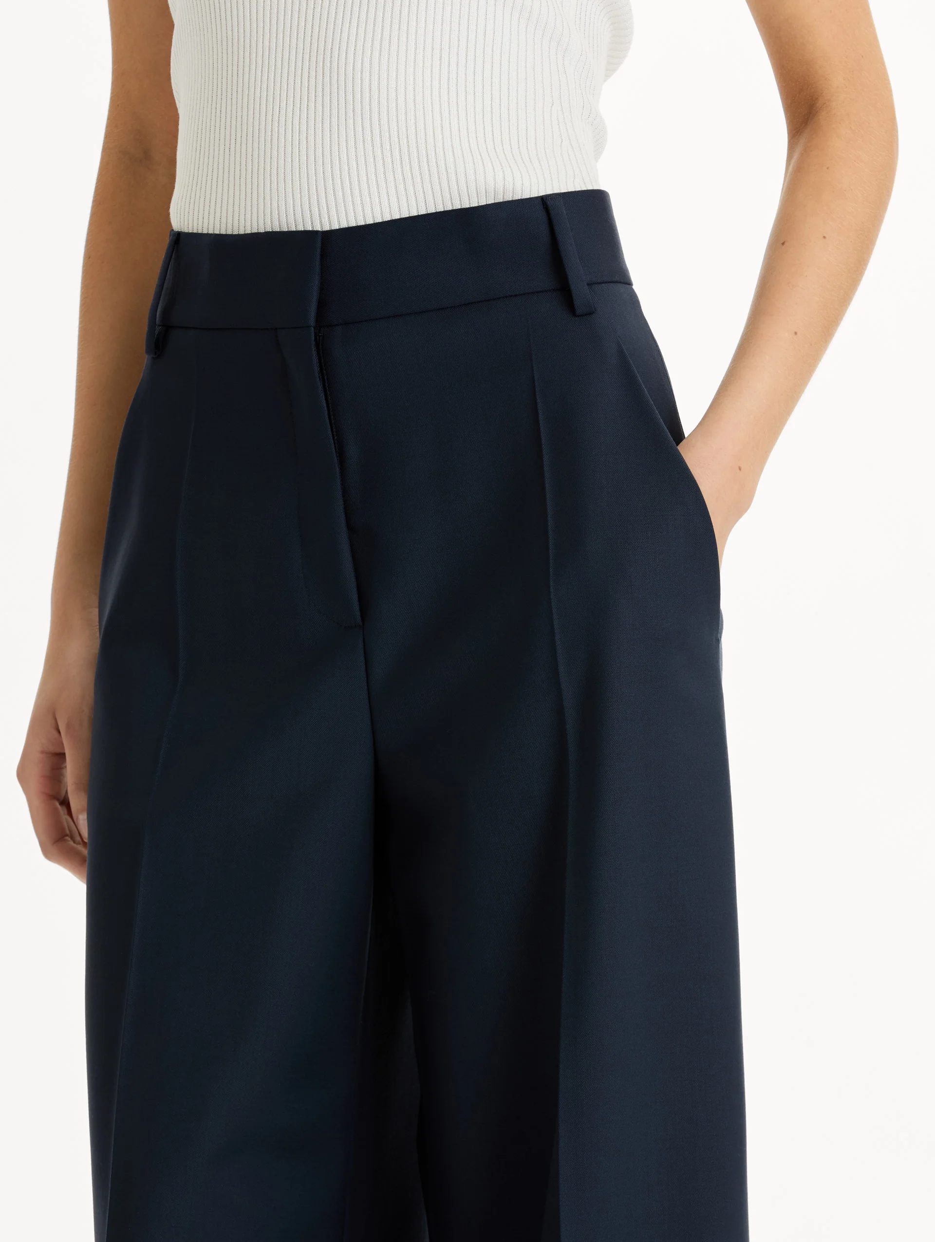 Wide-Leg Wool-Blend Pant - Image 6