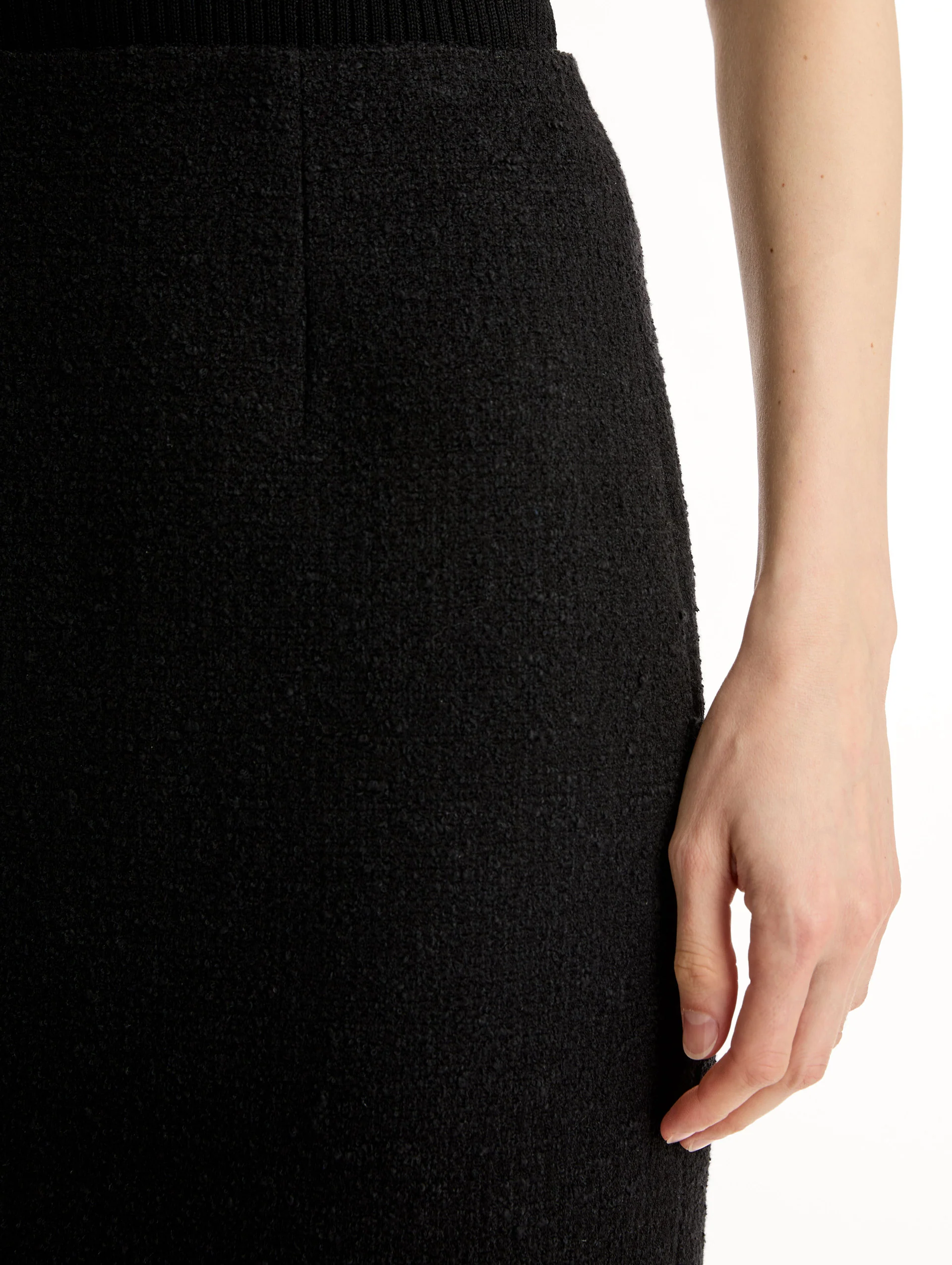 Wool Tweed Pencil Skirt - Image 6