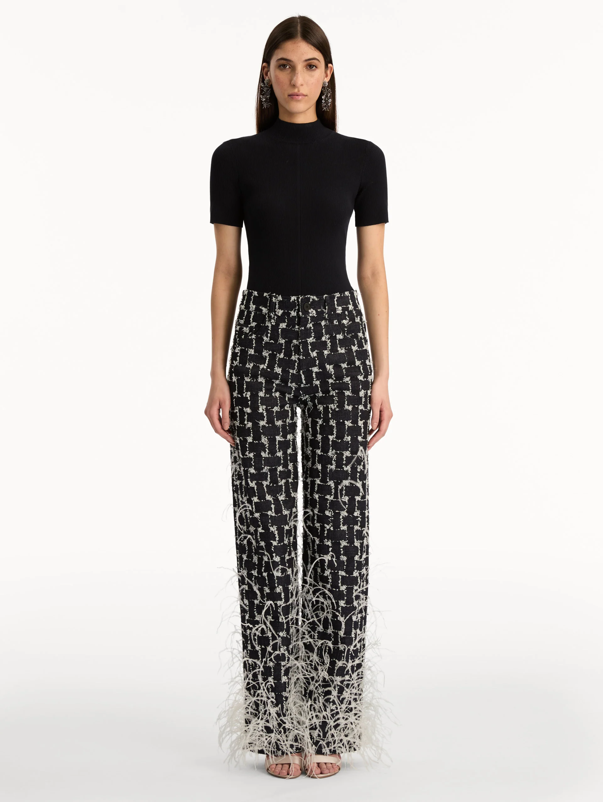 Woven Denim Jacquard Pant - Image 2